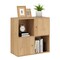 MDF 3-Tier Bookshelf with Cabinets, Open Cubes and Anti-Tip Kit